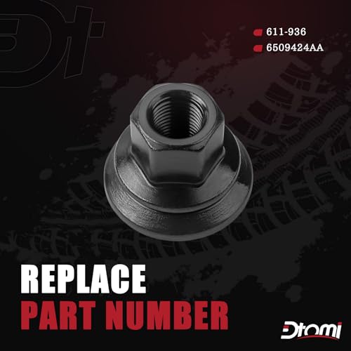 Wheel Lug Nuts Compatible with Dodge Vehicle Ram 3500 4000 4500 5500 2012-2023, M14-1.50 Flange - 22mm Hex, 28.5mm Length, Medium Replace# 6509424AA 611-936 (10PCS)