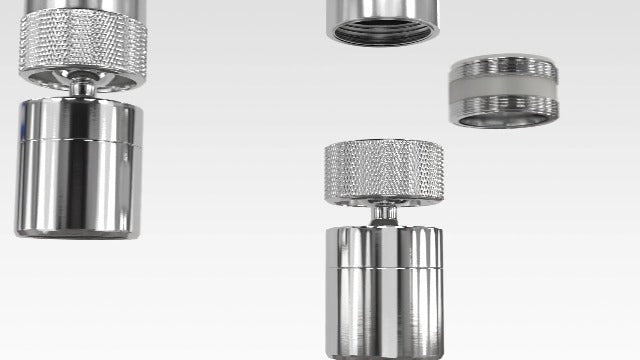 M. ROSENFELD HOME Swivel Tap Attachment - Tap Extension with 2 Jet Types, Rotating Tap for Kitchen & Bathroom - Universal M22 M24 M20 Adapter