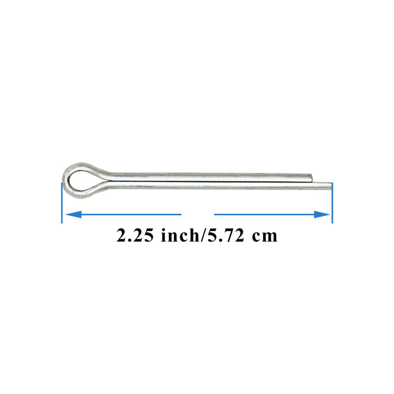 2 Sets Trailer Nut Kit Combination for 1" Shaft Spindle Includes 1" Shaft Spindle Nuts 1" Trailer Spindle Washers & 2.2" Long Cotter Pins High Strength Trailer Axle Bearing Kit