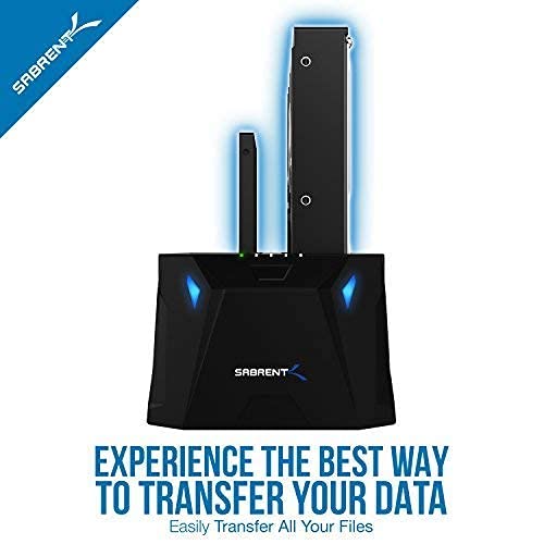 Sabrent USB 3.0 to SATA I/II/III Dual Bay External Hard Drive Docking Station + 2.5-Inch SATA to USB 3.0 Tool-Free External Hard Drive Enclosure