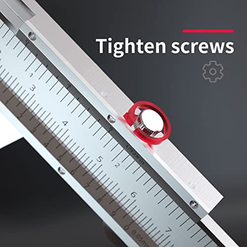 Carbon Steel Vernier Caliper Dual Reading Scale Metric Calipers Measuring Tool Inside Outside Depth and Step Measurements 0-12" Inch/Metric Range 0.05/0.0078" Resolution DRINYOUNG0-12 L 0-12" (Vernier Caliper, Carbon Steel)