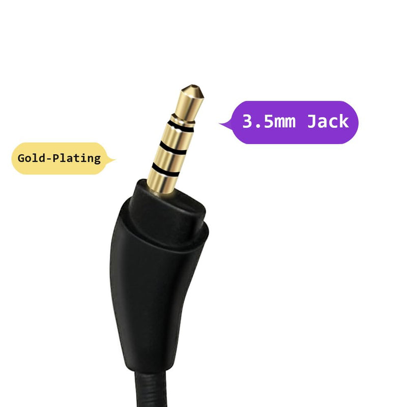 Replacement Mic Compatible with HyperX Cloud 3 Headsets, Microphone Replacement Compatible with Hyper x Cloud III Headphones