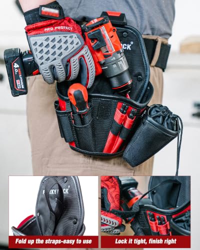 Drill Holster for Tool Belt, Impact Drill Pouch with Belt Clip Drill holster with tool belt