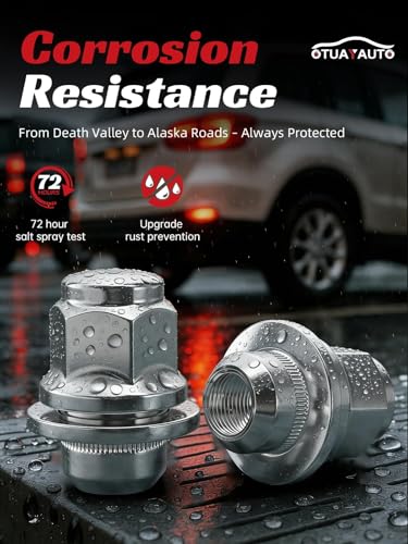 OTUAYAUTO M12x1.25 OEM Lug Nuts - Replacement for 2002-2025 Nissan Altima, 2008-2025 Rogue, 2012-2025 Pathfinder, 2006-2025 Sentra, 2020-2025 Kicks, 2010-2025 Leaf, 20PCS Chrome Factory Style Lug Nuts M12x1.25-for Nissan Wheel Silver