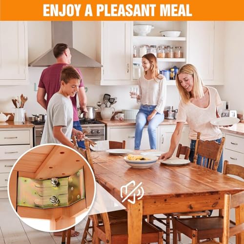 Kerf Mount Corner Bracket, Set of 4 Surface Mount Corner Bracket for Table Aprons, Connection Table Top, Legs, Frame, Repairing or Building Table (8) 8