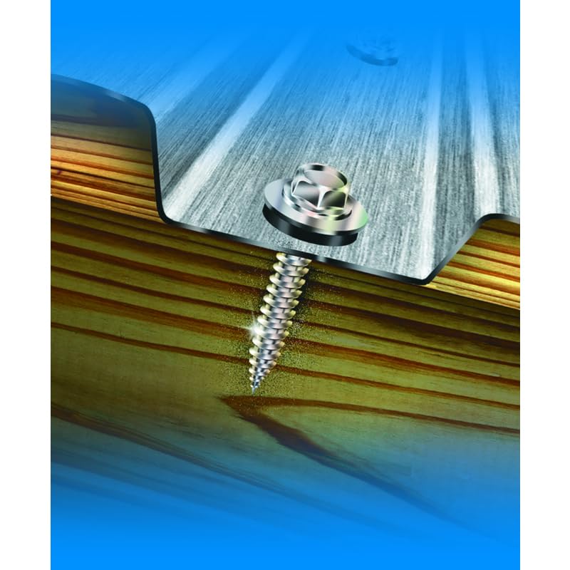 Teks #10 x 1-7/16" Wood-to-Metal T-25 Self-Drilling Screws, 300 PCS #10 x 1-7/16"