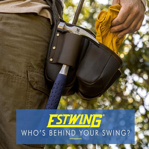 ESTWING Rip Hammer, 16oz Milled Face, Shock Reduction Grip, E3-16SM