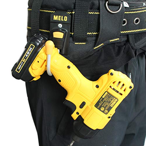 1PCS Tool Belt Hook Tool Holster Cordless Drill Holster Hook + Tool Belt Suspenders Bag Suspenders for Men Heavy Duty with Gel Shoulder Pad