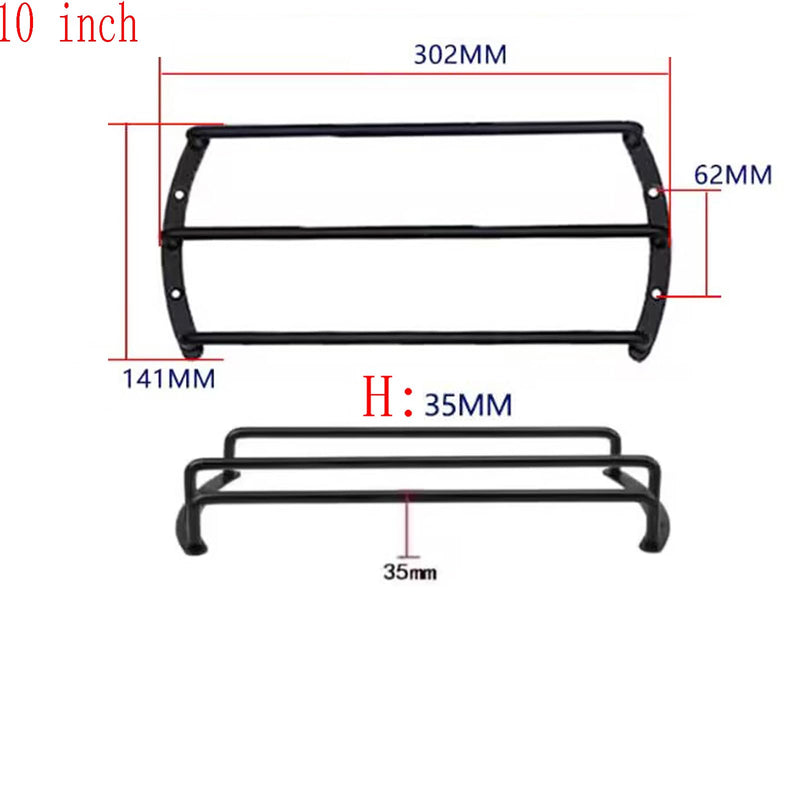 10 Inches Speaker Metal Grill Grille Cover, Black Subwoofer Speaker Grille Cover Protective Cover, for Car Bar Home Stereo Loudspeaker Protector (10" 3 Bars) - Pack of 2 10 Inch