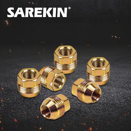 M14x1.5 OEM Factory Wheel Lug Nuts, Acorn Bulge Seat, Zinc Gold 32Pcs 32 M14 x 1.5