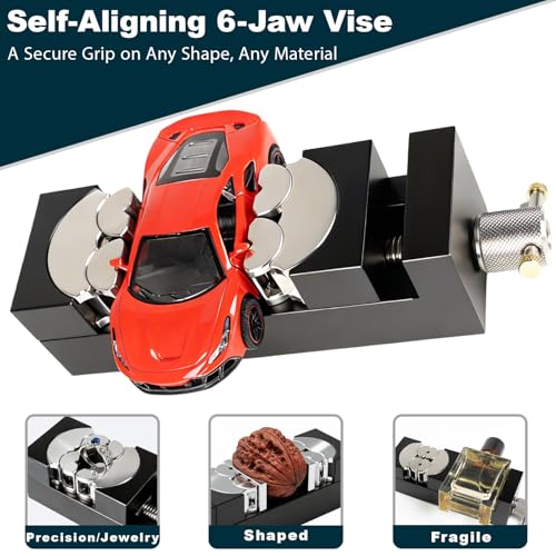 ARKNOAH Smart Fractal Vise, Heavy Duty Self-adjusting Table Vise Bench Vise
