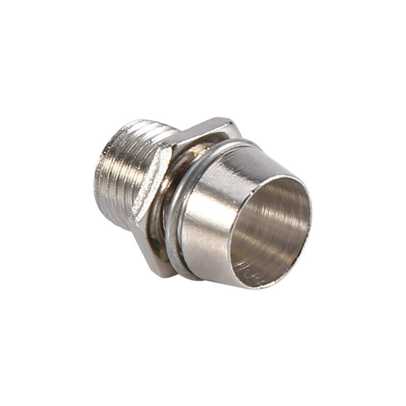 LED lamp holder, 50 pieces LED holder made of galvanized aluminum base, ring, nut and stopper. Suitable for 5mm LED