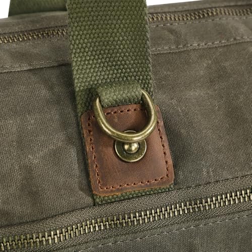 Heavy Duty 18-Inch Tool Bag for men, 12 Pockets, Large Zippered Tool Organizer, Portable Empty Toolbox for Mechanics, Electricians, DIY – Durable Soft Handle, Ideal Father’s Day or Birthday Gift Army Green
