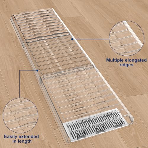 Air Vent Extender for Under Furniture Extend from 17"-48" Magnetic Vent Deflector for Floor Register Up to 12" Wide 1.5mm Thick 3