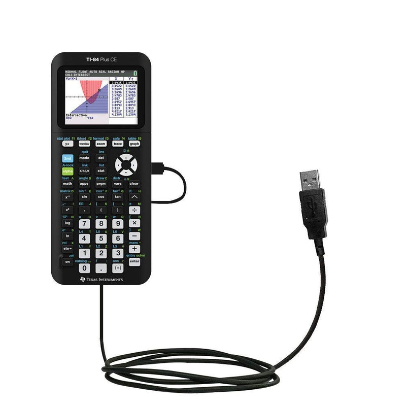 TI84 USB Cable for Texas Instruments Calculator, TI-84 Plus, TI-84 Plus C Silver Edition, TI 89 Titanium, TI Nspire CX/TI Nspire CX CAS Graphing Calculator (Pack of 2)