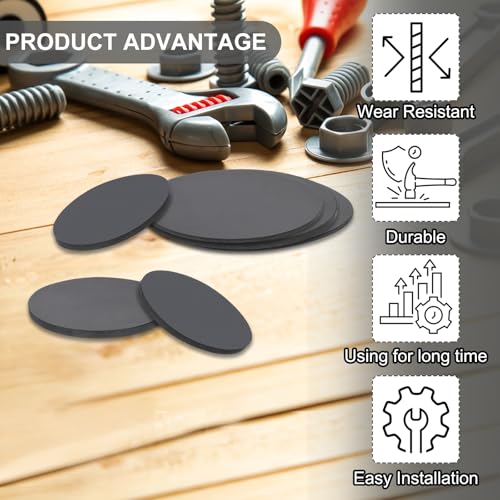 PATIKIL Rubber Solid Discs Washers, 20 Pcs 100mm OD x 3mm Thick Rubber Round Gasket Pad Bushings Spacer Washer for DIY Gasket Craft, Black 100mm OD x 3mm T
