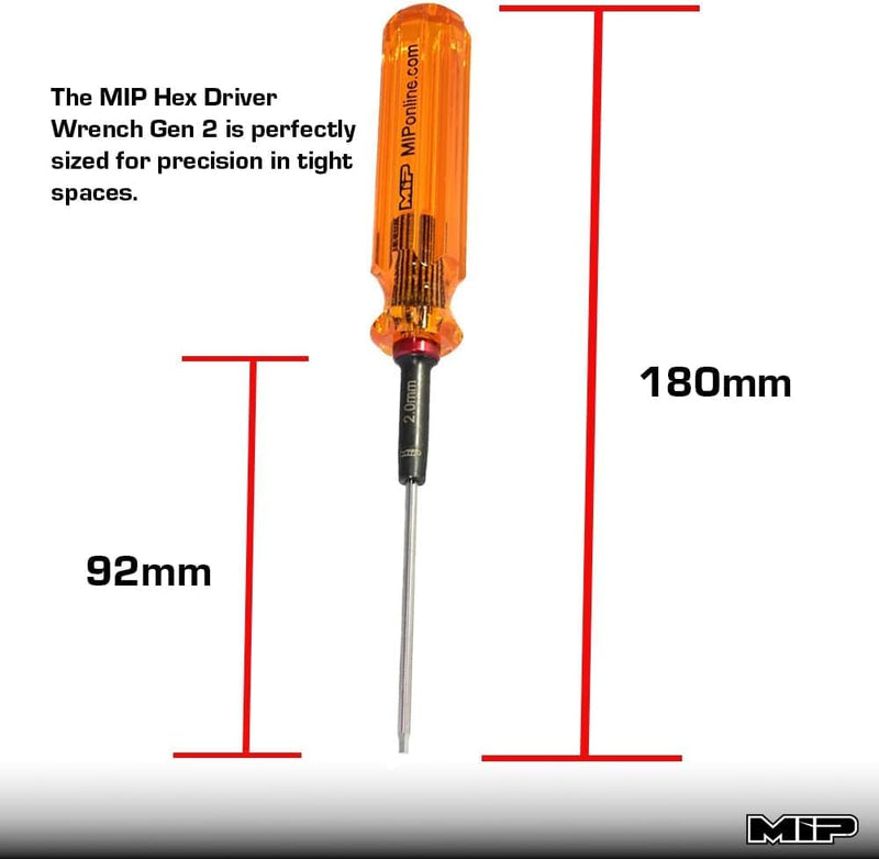 MIP 9602 3-Piece RC Hex Screwdriver Set (1.5mm, 2.0mm, 2.5mm) – Precision Hex Allen Wrenches for RC Cars, Drones, Boats, Helicopters – RC Repair Tool Kit – Made in USA Metric 1.5mm 2.0mm 2.5mm