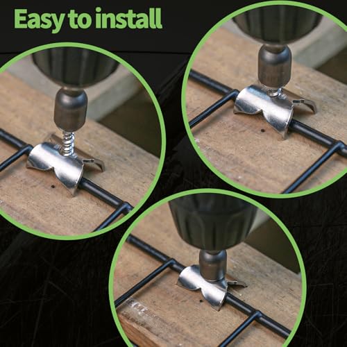 Reusable Wire Fence Staples 1.7in 100PCS, 304 Stainless Nails for Wood SS1.9IN*100PCS