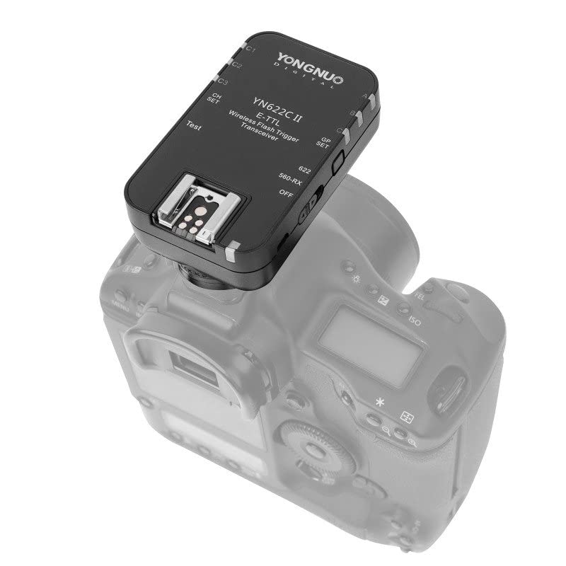 YONGNUO YN622C II Wireless ETTL Flash Trigger, with High-Speed Sync HSS 1/8000s for Canon Camera