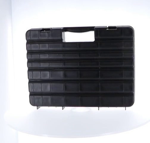 Stalwart - 75-ST6073 Portable Storage Case with Secure Locks and 55 Small Bin Compartments for Hardware, Screws, Bolts, Nuts, Nails, Beads, Jewelry and More by Black 55 Bin