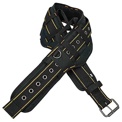 MELOTOUGH 1 PCS Padded Tool Belt Construction Work Belt with 4 ring snap hook + Small Tool Pouch Min Work Organizer Tool Pouch and Knife Holder with Snap Clip