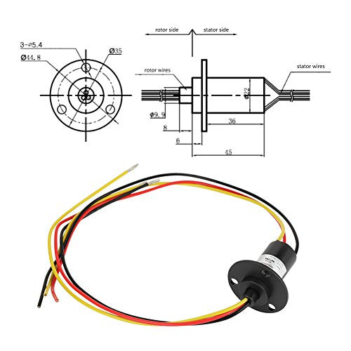 Slip Ring 3 Wire 150 RPM