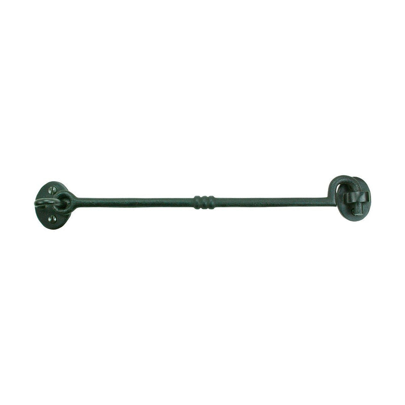 Renovators Supply Manufacturing 11 in. Black Wrought Iron Door Lock Latch/Gate Latch with Mounting Hardware 11-inch