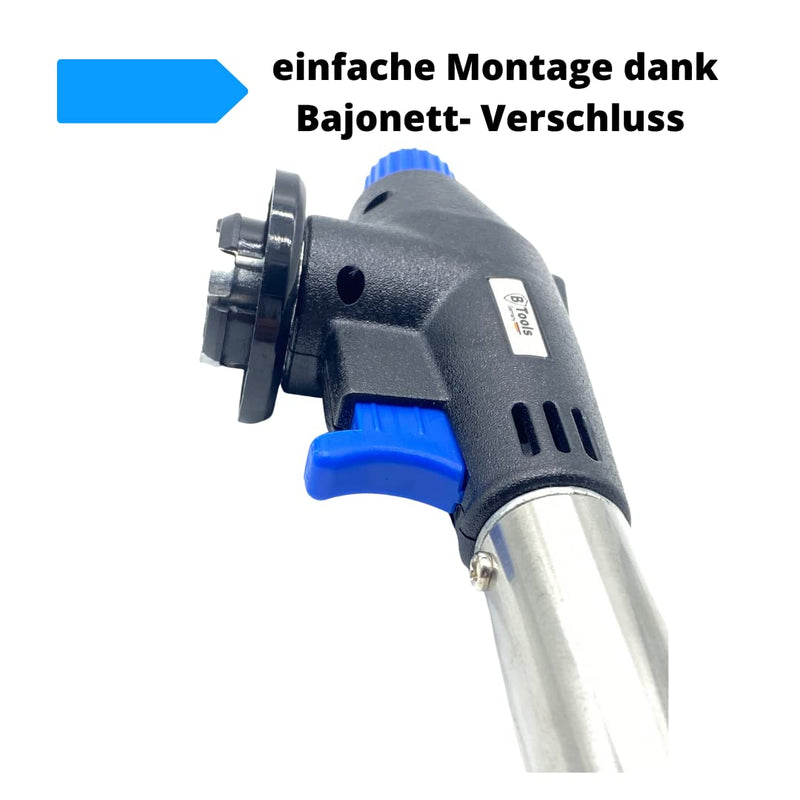 BTools blowtorch, blowtorch, gas burner, Bunsen burner attachment, butane gas cartridge