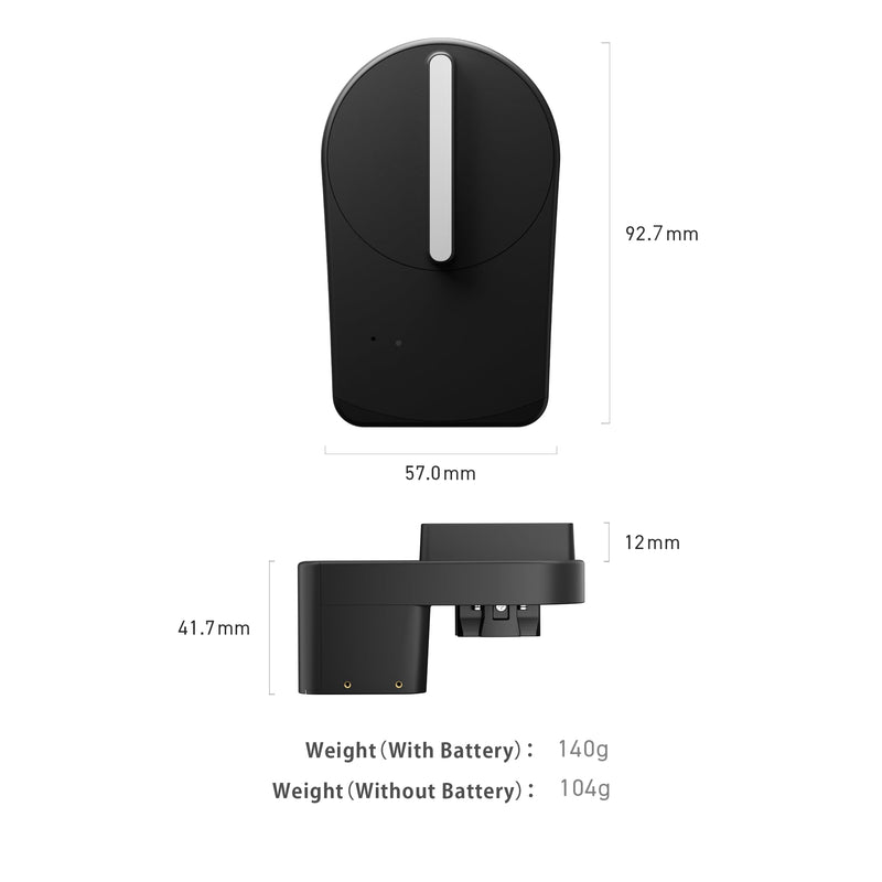 CANDY HOUSE Sesame 5, Smart Lock, Bluetooth Electronic Deadbolt, Auto-Lock, Keyless Entry Door Lock for Front Door, Fits Your Existing Deadbolt, for Airbnbs Vacation Rentals