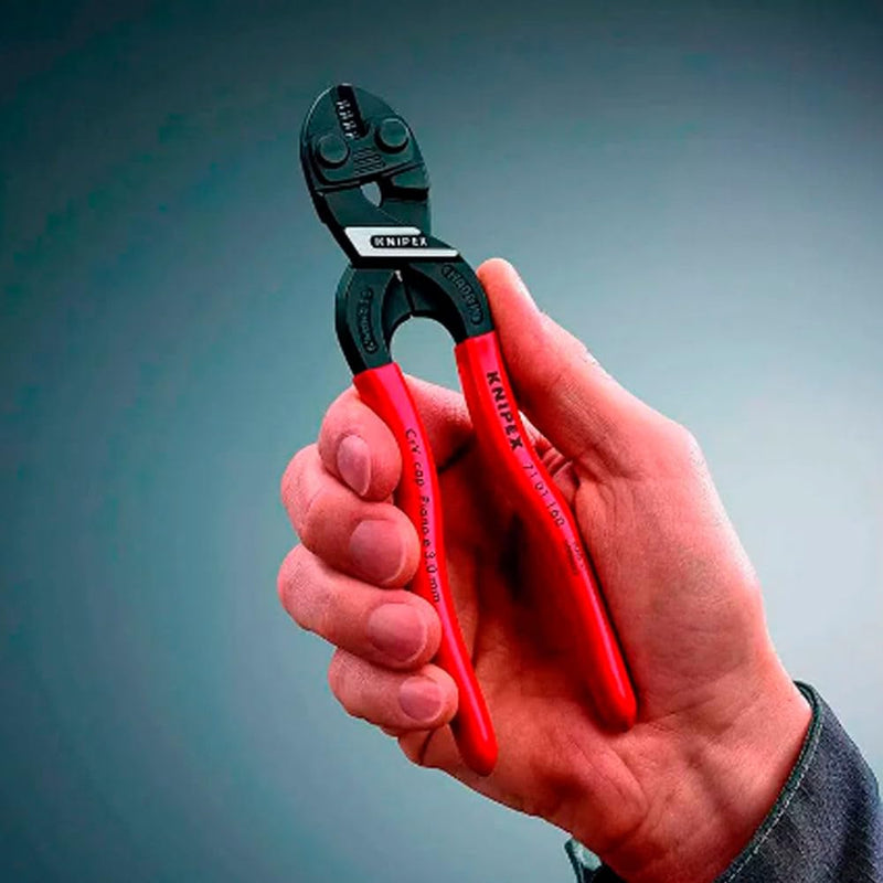 KNIPEX 71 01 160 CoBolt® S Compact Bolt Cutters plastic coated black atramentized 160 mm standard packaging