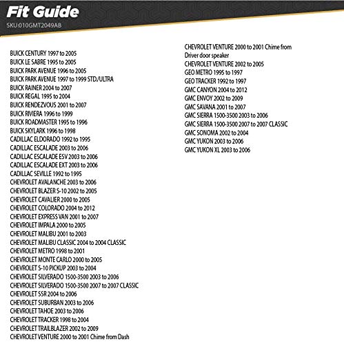 Scosche GMT2049AB Double DIN or Single DIN with Pocket Radio Install Dash Kit Compatible with Select 1994-12 GM Vehicles - Non Factory Nav Models Only - See Fit Guide in Images to Verify Your Vehicle Dash Kit Only