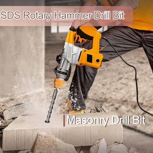 1" x 31.5" (25x800mm) SDS Plus Masonry Drill Bit, Rotary Hammer Bit 1 inch ( 25mm ) 31.5 inch / 800mm Length