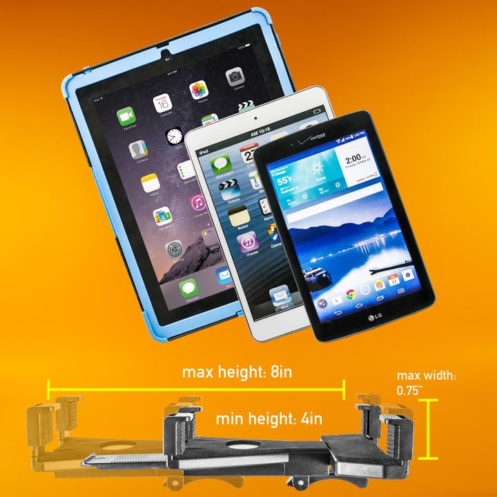 iBOLT TabDock Console - Heavy Duty Expandable and Adjustable Cup Holder Mount for All 7" - 10" Tablets (iPad, Nexus, Samsung Tab). Great for Work, Personal, and Business Vehicles