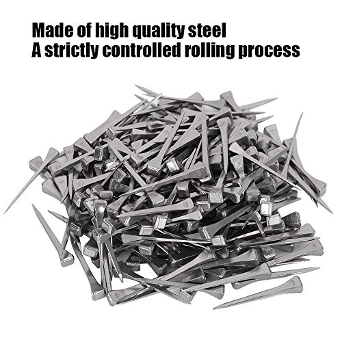 250Pcs Steel E3 Horseshoe Nails,Stained Glass Making Nails and Horse Race Square Head Nails for Securing Glass
