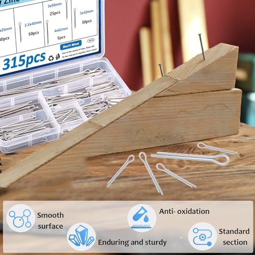 Zinc Plated Cotter Pins Assortment kit