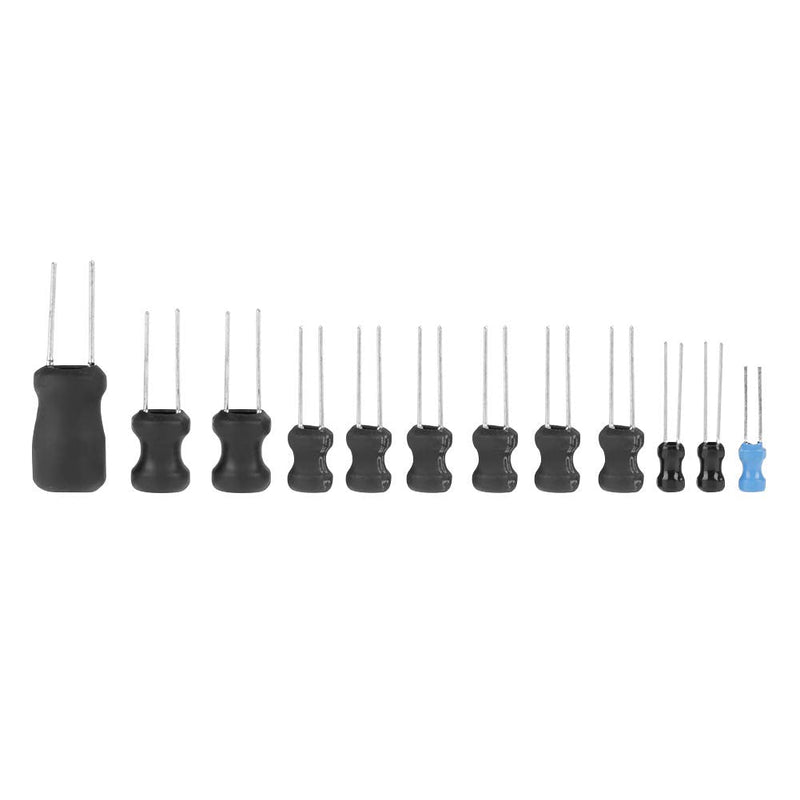 145pcs Electrolytic Capacitors Assortment 10uH-10mH 12 Values Throttle Inductors Assorted Kit