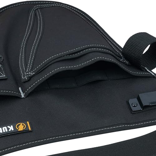 KUNN Garden Tool Organizer Belt Multifunctional Work Apron Pouch for Gardeing Florist Plumbing,Black + Bucket Tool Organizer 5 Gallon with Hangable Handle 18-Pocket Detachable Bucket Bag