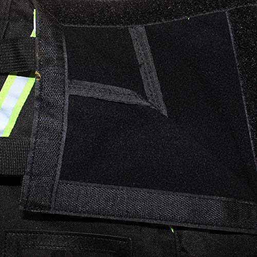 MELOTOUGH Firefighter Bag Fireman SCBA Air Respirator Tool Storage Bag + 7-Pocket Firefighter Tool Pouch with Carry Handle and Flap, Fits in Bunker Gear Pocket, Firefighter Pants,Red
