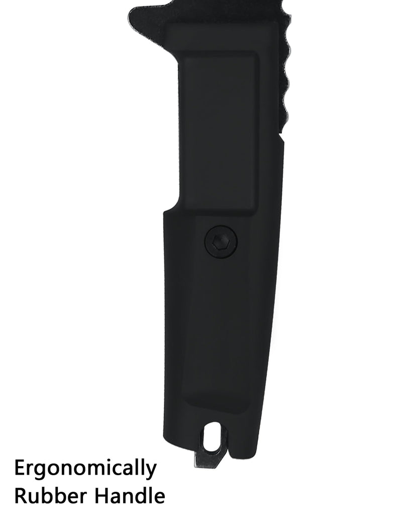 JXE JXO Hatchet, 9.8" Full Tang Camping Axe, Ergonomic Rubber Handle, with Durable Nylon Sheath for Bushcraft and Camping 2.0