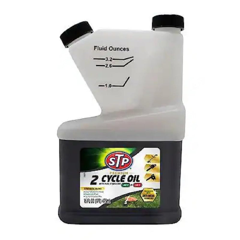 STP Premium 2-Cycle Oil with Fuel Stabilizer, 16 Fl Oz