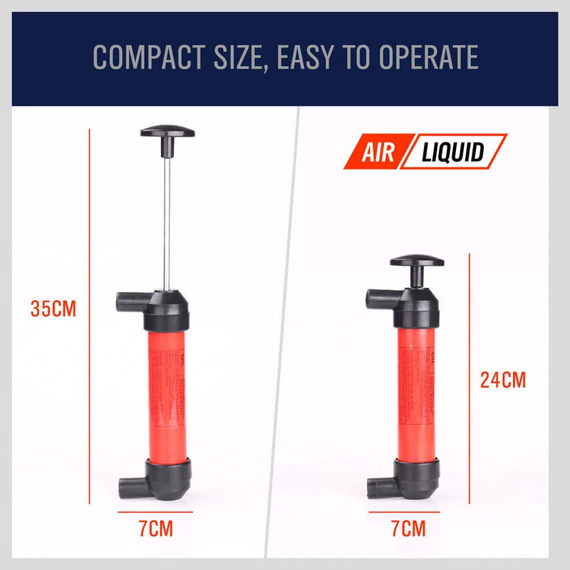 HORUSDY Multi-Use Siphon Fuel Transfer Pump Kit for Gas Oil and Liquids