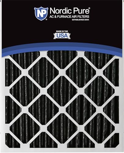 Nordic Pure 14x20x2 Pleated MERV 8 Pure Carbon Air Filters 3 Pack