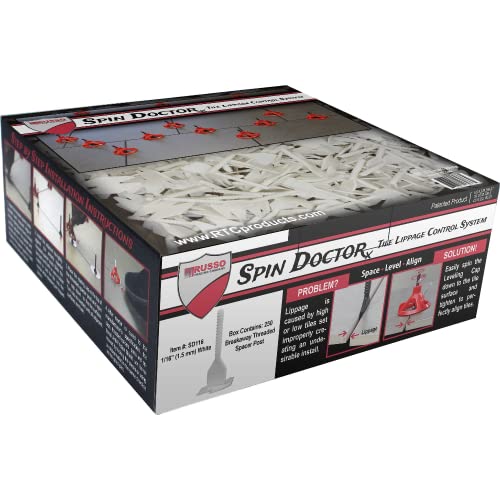 Spin Dr 1/16" White Base 250 Pc