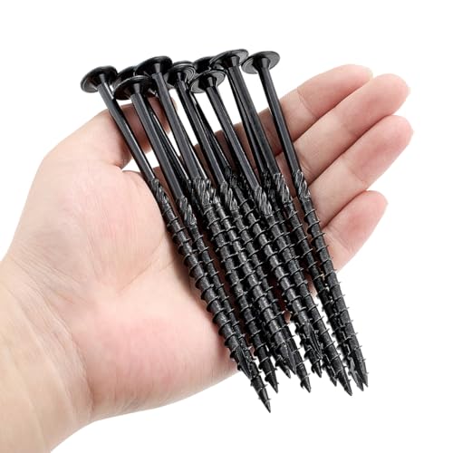 100 PCS #14 x 5” Lag Screws Heavy Duty Construction Screw #14x5" Black 100