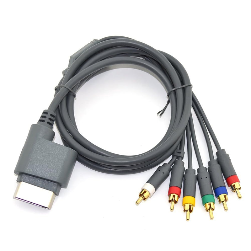 6ft Component HDTV Video & RCA Stereo AV Cable Cord for Microsoft Xbox 360 / Xbox 360 Slim