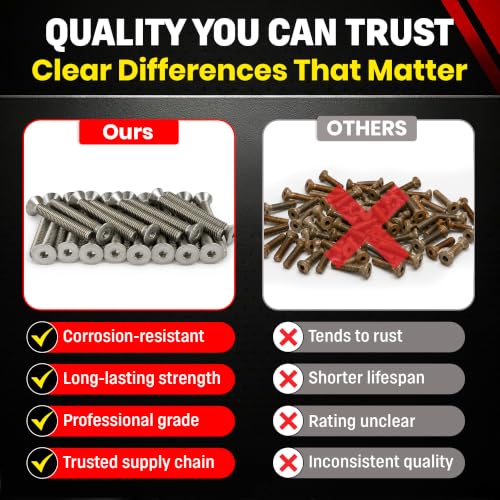 Chenango Supply 5/16-18 x 2-1/4" Stainless Socket Flat Head Screws 5/16-18 x 2-1/4"