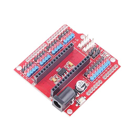 Hailege 3pcs Nano IO Shield UNO R3 IO Shield I/O Expansion Card Added DC Power Meets Large Current Required for IO Shield UNO Nano