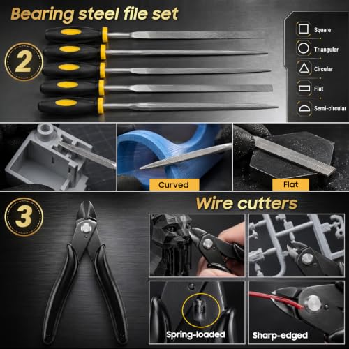 3D Printer Accessories Kit with Storage Bag for FDM Resin Printers