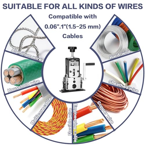 Manual Wire Stripping Machine Gauge Wire 0.06-1 inches