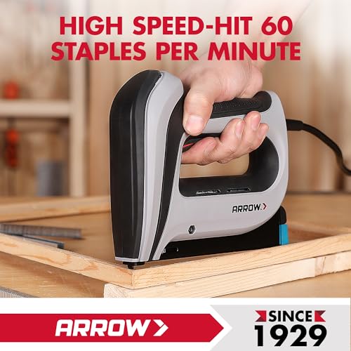 Arrow T50ACD Heavy Duty Electric Staple Gun, Fits 1/4" to 1/2" Staples Multi
